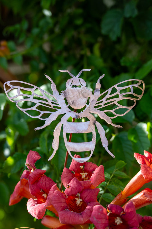 Copper Bee Garden Stake