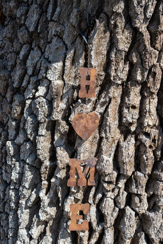 Copper and Iron Heart Home Spinner
