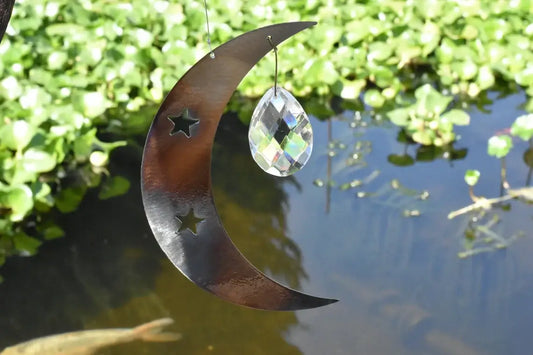 Crescent Moon Spinner with Sun Catcher