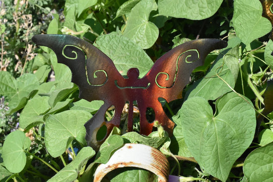Painted Steel Butterfly Garden Stake #2