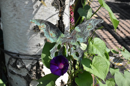 Copper Butterfly Garden Stake
