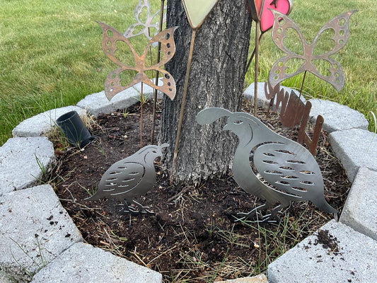 Quail Garden Stake