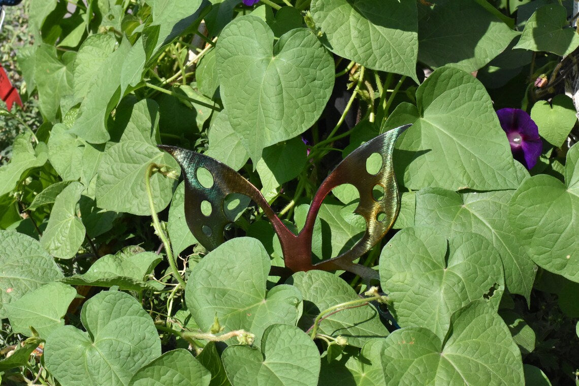 Painted Steel Butterfly Garden Stake