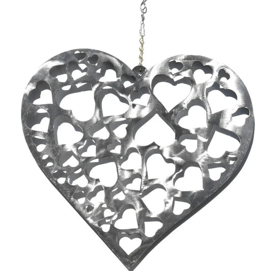 Metal Heart of Hearts Sign