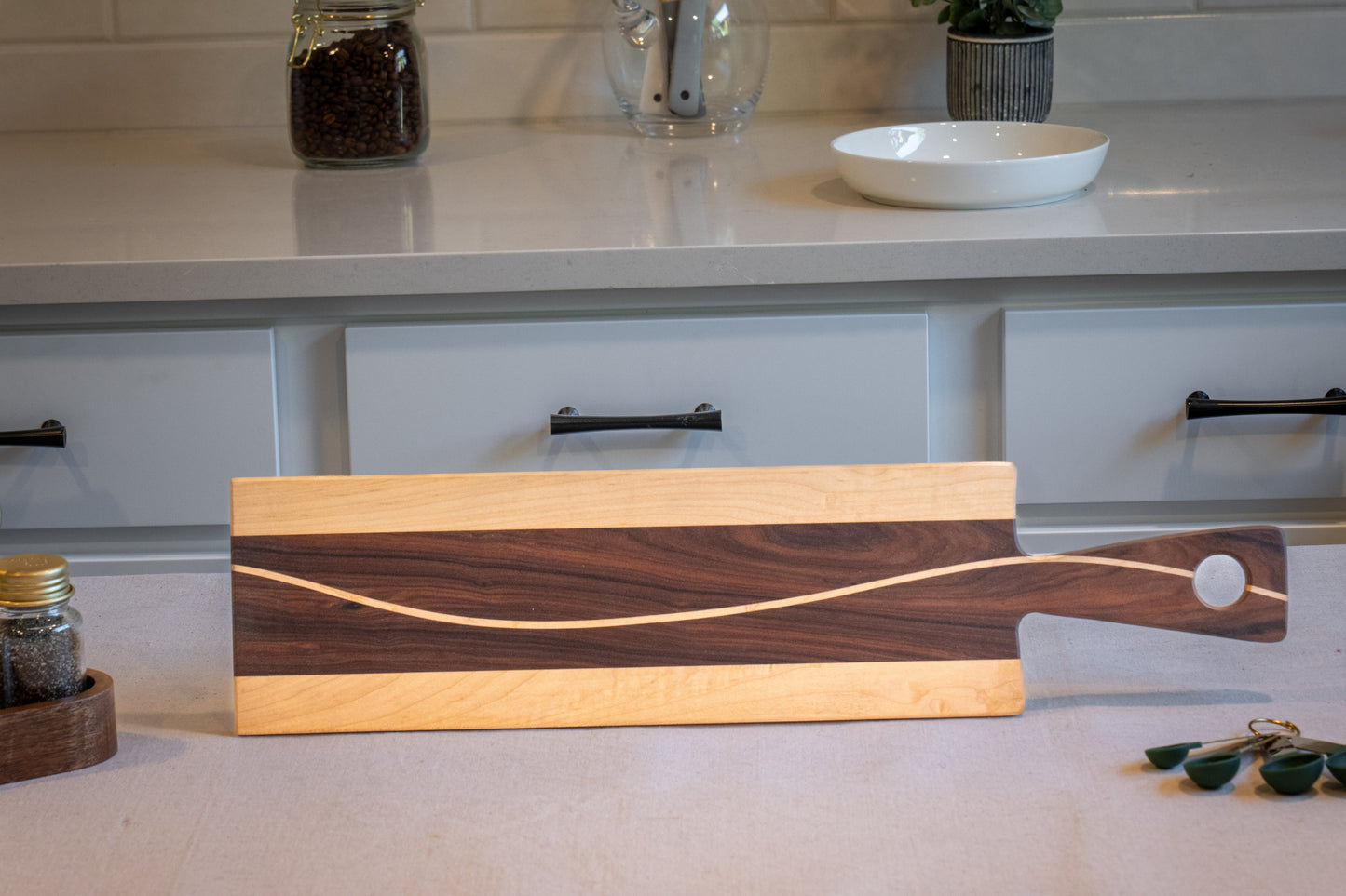 Exotic Wenge & Maple Artisan Serving Tray