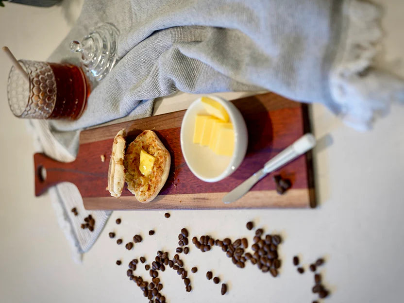 Premium Walnut, Padauk & Purple Heart Artisan Serving Tray