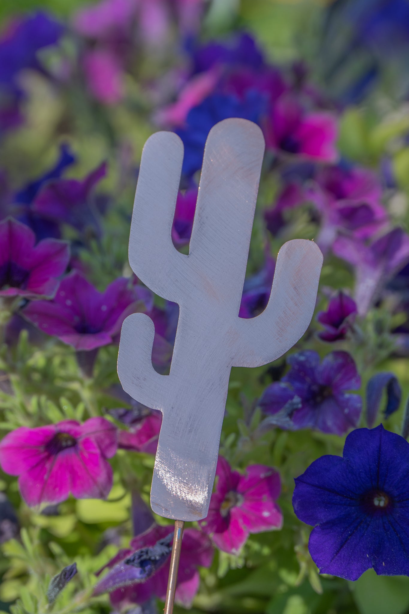 Copper Cactus Garden Stake