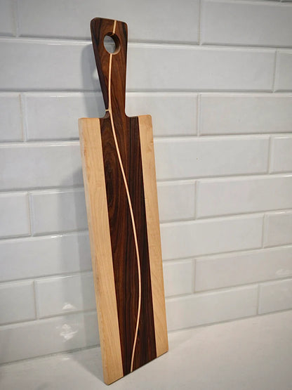Exotic Wenge & Maple Artisan Serving Tray