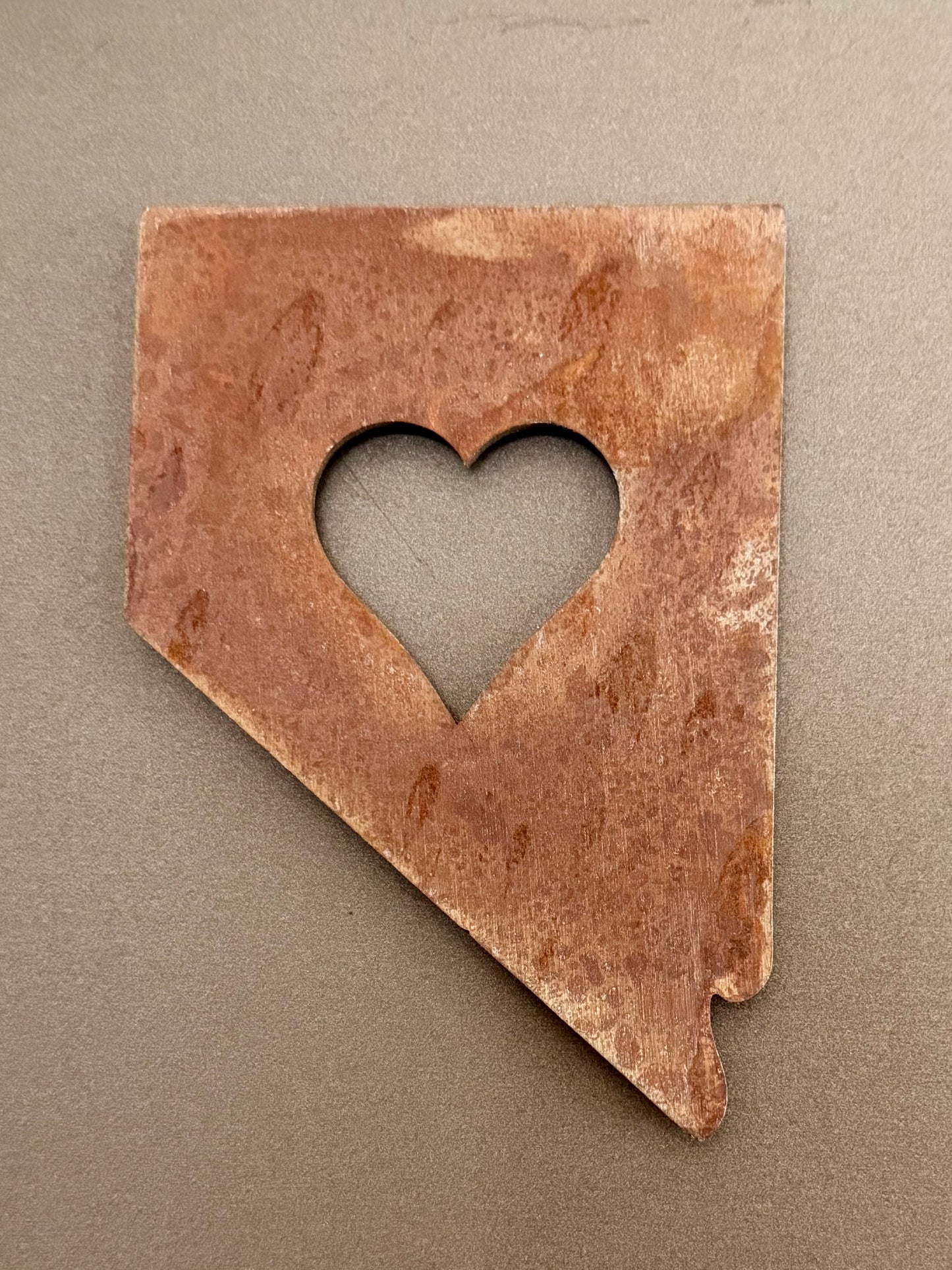 Rustic Nevada Heart Magnet
