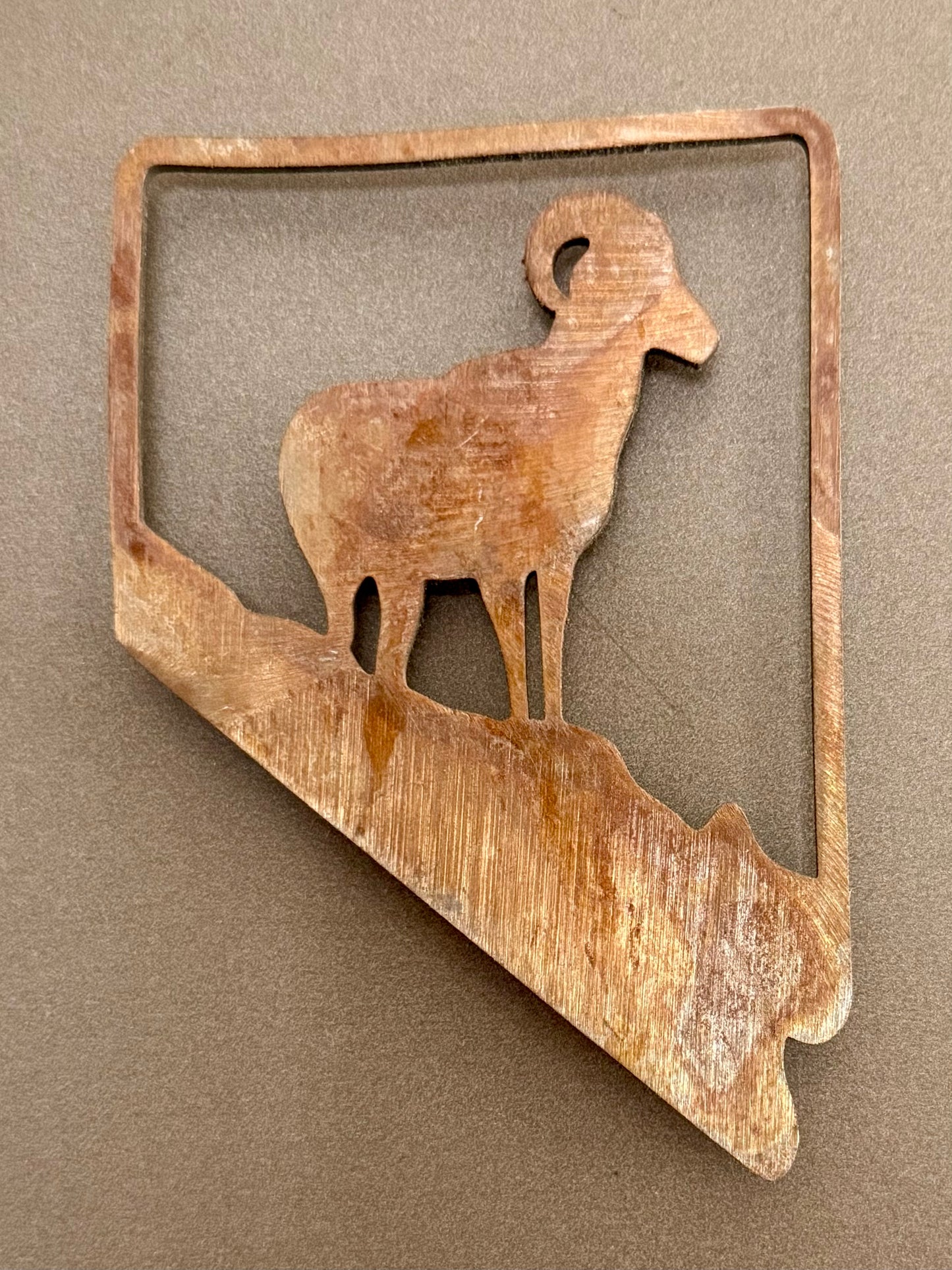 Rustic Nevada Bighorn Sheep Magnet
