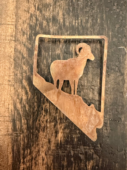 Rustic Nevada Bighorn Sheep Magnet