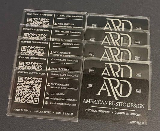 Custom Engraved Metal Executive & VIP Cards